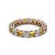 3 - Tiffany 3.40 mm Citrine and Lab Grown Diamond Eternity Band 