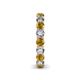 6 - Tiffany 3.40 mm Citrine and Lab Grown Diamond Eternity Band 