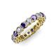 4 - Tiffany 3.40 mm Iolite and Lab Grown Diamond Eternity Band 