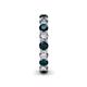 6 - Tiffany 3.40 mm London Blue Topaz and Lab Grown Diamond Eternity Band 