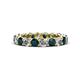 1 - Tiffany 3.40 mm London Blue Topaz and Lab Grown Diamond Eternity Band 