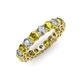 4 - Tiffany 3.40 mm Yellow and White Lab Grown Diamond Eternity Band 