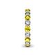 6 - Tiffany 3.40 mm Yellow and White Lab Grown Diamond Eternity Band 