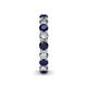 6 - Tiffany 3.40 mm Blue Sapphire and Lab Grown Diamond Eternity Band 
