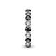 6 - Tiffany 3.40 mm Black and White Lab Grown Diamond Eternity Band 