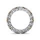 5 - Tiffany 3.40 mm Smoky Quartz and Lab Grown Diamond Eternity Band 