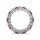 5 - Tiffany 3.40 mm Ruby and Lab Grown Diamond Eternity Band 