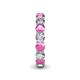 5 - Tiffany 3.80 mm Pink Sapphire and Lab Grown Diamond Eternity Band 