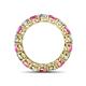 4 - Tiffany 3.80 mm Pink Sapphire and Lab Grown Diamond Eternity Band 