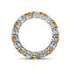 4 - Tiffany 3.80 mm Citrine and Lab Grown Diamond Eternity Band 