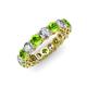3 - Tiffany 3.80 mm Peridot and Lab Grown Diamond Eternity Band 