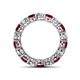4 - Tiffany 3.80 mm Ruby and Lab Grown Diamond Eternity Band 