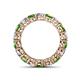 4 - Tiffany 3.80 mm Green Garnet and Lab Grown Diamond Eternity Band 