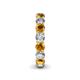 5 - Tiffany 3.80 mm Citrine and Lab Grown Diamond Eternity Band 