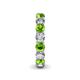 5 - Tiffany 3.80 mm Peridot and Lab Grown Diamond Eternity Band 