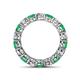 4 - Tiffany 3.80 mm Emerald and Lab Grown Diamond Eternity Band 