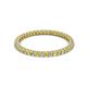 2 - Ellen 1.70 mm Yellow Sapphire and Lab Grown Diamond Eternity Band 