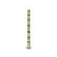 5 - Ellen 1.70 mm Green Garnet and Lab Grown Diamond Eternity Band 