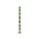 5 - Ellen 1.70 mm Green Garnet and Lab Grown Diamond Eternity Band 
