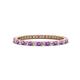 1 - Ellen 1.70 mm Amethyst and Lab Grown Diamond Eternity Band 