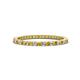 1 - Ellen 1.70 mm Citrine and Lab Grown Diamond Eternity Band 
