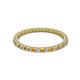 2 - Ellen 1.70 mm Citrine and Lab Grown Diamond Eternity Band 