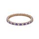 2 - Ellen 1.70 mm Iolite and Lab Grown Diamond Eternity Band 