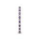 5 - Ellen 1.70 mm Iolite and Lab Grown Diamond Eternity Band 
