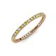 3 - Ellen 1.70 mm Yellow and White Diamond Eternity Band 