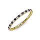 3 - Ellen 1.70 mm Blue Sapphire and Lab Grown Diamond Eternity Band 