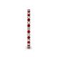5 - Ellen 1.70 mm Ruby and Lab Grown Diamond Eternity Band 