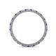4 - Ellen 1.70 mm Iolite and Lab Grown Diamond Eternity Band 
