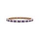 1 - Ellen 1.70 mm Iolite and Lab Grown Diamond Eternity Band 