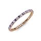 3 - Ellen 1.70 mm Iolite and Lab Grown Diamond Eternity Band 
