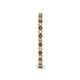 5 - Ellen 1.70 mm Smoky Quartz and Lab Grown Diamond Eternity Band 