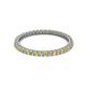 2 - Ellen 1.70 mm Yellow Sapphire and Lab Grown Diamond Eternity Band 