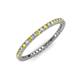 3 - Ellen 1.70 mm Yellow Sapphire and Lab Grown Diamond Eternity Band 