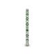 5 - Ellen 1.70 mm Green Garnet and Lab Grown Diamond Eternity Band 