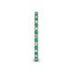 5 - Ellen 1.70 mm Emerald and Lab Grown Diamond Eternity Band 