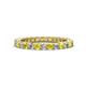 1 - Ellen 2.40 mm Yellow Sapphire and Lab Grown Diamond Eternity Band 