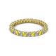 2 - Ellen 2.40 mm Yellow Sapphire and Lab Grown Diamond Eternity Band 