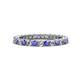 1 - Ellen 2.40 mm Tanzanite and Lab Grown Diamond Eternity Band 