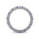 4 - Ellen 2.40 mm Tanzanite and Lab Grown Diamond Eternity Band 