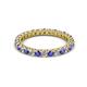2 - Ellen 2.40 mm Tanzanite and Lab Grown Diamond Eternity Band 