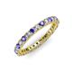 3 - Ellen 2.40 mm Tanzanite and Lab Grown Diamond Eternity Band 