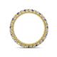 4 - Ellen 2.40 mm Tanzanite and Lab Grown Diamond Eternity Band 