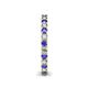 5 - Ellen 2.40 mm Tanzanite and Lab Grown Diamond Eternity Band 