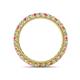 4 - Ellen 2.40 mm Pink Tourmaline and Lab Grown Diamond Eternity Band 
