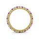 4 - Ellen 2.40 mm Amethyst and Lab Grown Diamond Eternity Band 