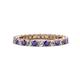1 - Ellen 2.40 mm Iolite and Lab Grown Diamond Eternity Band 